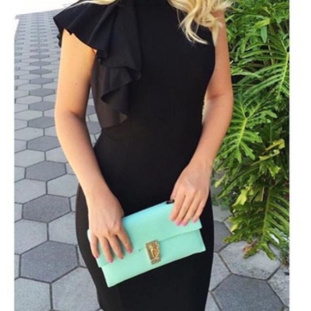 One Shoulder Frill Dress